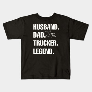 husband dad Trucker legend Kids T-Shirt